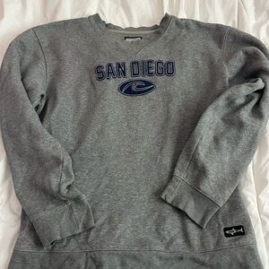 Gray San Diego Crewneck Sweater